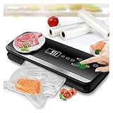 profi vakuumierer vakuumiergerat Vakuumierer,automatisches Vakuum Sealer Maschine for Food Saver,eingebaute Waage und Cutter,Vakuum-Luftdichtsystem(Dry&Nassfutter Modes)Starter Kits,Touch-Pannel und L