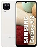 Samsung Galaxy A12 128GB Handy, weiß, White, Dual SIM, Android 10