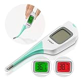 Reer Digitales Fieberthermometer ColourTemp für Babys mit großem Display und farbigem Fieber-W