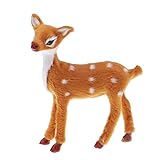 Sharplace Mini Simulation Plüsch Rentier Hirsch Plüschfigur Plüschtiere Kuscheltier Weihnachten Fest Dek