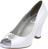 Dyeables Damen Minka Keilpumps, Weiß (weiß - White Satin), 40.5 EU