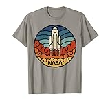 NASA Takeoff Red Orange Yellow Smoke Graphic T-S