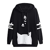 HWTOP Kapuzenpullover Damen Kapuzenshirt Schön Hoodies Kapuzenpulli Oberteil Sport Pullover Mit Kapuzen Sweatshirt Langarmshirt Bluse Pulli Party Top