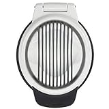 OXO Good Grips Eierschneider – spülmaschinenfestes Küchengerät zum schnellen und einfachen Schneiden von hartgekochten Eiern – schwarz/weiß