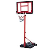 QiHaoHeji Basketballständer für Kinder Kinder-Basketball-Standplatz, im Freien Kinder-Basketball-Feld Mobil Basketball-Feld Indoor Einstellbare Basketball-Feld (Farbe : Black, Size : One Size)
