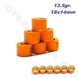 RACING VARIOMATIK ROLLEN GEWICHTE SET 18x14 in 13.5gr * 125-200ccm * 4-TAKT CHINA ROLLER z.B.für BAOTIAN BENZHOU HYOSUNG ZNEN KYMCO THURBO TAURIS REX RS GY6 .125-200cc …152QMI 157QMJ