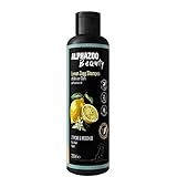 alphazoo Lemon Zegg Hundeshampoo 200 ml, Fellpflege gegen Gerüche mit Zitrone, Moschus & Kokos, Fellglanz, Vitale Haut, Kämmbarkeit, Bio & vegan, natürliches Shampoo für Hunde ohne Silik