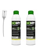 BiOHY Teppichshampoo (2x250ml Flasche) + Dosierer | Teppichreiniger ideal zur Entfernung von hartnäckigen Flecken | SPEZIELL FÜR WASCHSAUGER ENTWICKELT