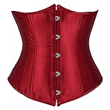 Senchanting Taillentraining Cincher Korsett für Frauen Vintage Unterbrust Korsett Tops Bustier Lace Up Plus Size - - 4X-Larg