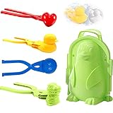 5 Stück Schneeball Maker, Winter Schneeball Maker Spielzeug, Outdoor 1 Sekunde schnelle Schneeballherstellung Maschin Sandball Schneeball Clip für Schnee Ball Kämpfe Winter Outdoor Schnee Sp