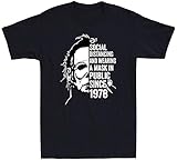 Michael Myers Social Distancing in Public Since 1978 Vintage Men's T-Shirt Black_5540