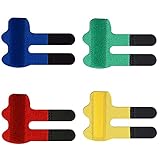 CHAOQUN Fingerschienen Fingerglätter Fingerstütze Fingerstabilisator Brace für gebrochene, überanstrengte, verstauchte, geschwollene Finger, Arthritis oder Tendinitis 4 Stück