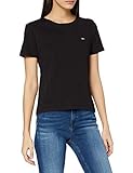 Tommy Hilfiger Damen Tjw Slim Jersey C Neck T-Shirt, Schwarz, XL