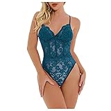 Damen Klassische Nachthemd Unterkleid Frauen Spitze Negligee Kurzarm Nachtwäsche Dessous V-Ausschnitt Lingerie Nachtkleid Sleepwear Slim Fit Schlüpfen Kleid mit Träg