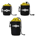 C-Rope Neopren Objektivbeutel mit Fleece-Fütterung als Schutz für Objektive oder Kamerazubehör, (3er Set), Größe XS, S, M