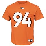 Majestic Athletic NFL Football T-Shirt Denver Broncos Demarcus Ware #94 orange Trikot Jersey Receiver (S)