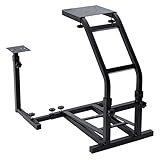 HIRAM Lenkradständer Wheel Stand für Logitech G29 G920 T300RS T80 Lenkrad Racing Lenkrad Ständer Höhenverstellbarer Lenkrad Halterung für Rennspiele an PC und Spielek