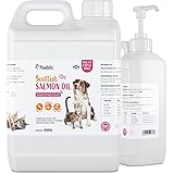 Pawbits Schottisches Lachsöl für Katzen und Hunde – natürliches Omega 3+6+9, gesundes Fell und Immunsystem (2,5 Liter)