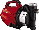 Einhell Gartenpumpe GE-GP 9041 E (900 W, max. 4.8 bar, 4.100 L/h Fördermenge, max. 48 m Förderhöhe, Vorfilter, Rückschlagventil, Wasserablassschraube, Tragegriff)