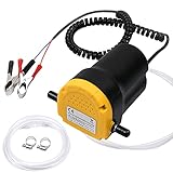 flintronic Ölabsaugpumpe, 12V 60W Absaugpumpe, Ölpumpenextraktor, Dieselpumpe Kraftstoffpumpen, Ölabsaugpumpe Elektrisch, Diesel Absaugpumpe, Ölwechselpumpe für Auto & Motorrad, Boot, LKW, Wohnmob