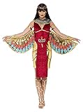 Smiffys, Damen Göttin Isis Kostüm, Kleid, Flügel, Kragen und Kopfschmuck, Größe: S, 43734