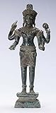 Vishnu Statue – Antiker Khmer-Stil Bronze Angkor Wat Stil Vishnu Statue – 44