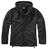 Brandit Windbreaker Frontzip, Schwarz, Größe XXL