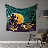 YYRAIN Halloween Wandteppich Home Wandbehang Gemälde Kinderzimmer Wandverkleidung Bankett Dekoration Hintergrund Wandverkleidung 150x150