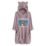 große größen Damen Herbst t-Shirt Damen Oversize scharzes top Chiffon fokuhila Bluse Island Pullover Damen Flamingo Hemd Sweatshirts für Damen Damen Pullover Baumw