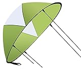 BreeRainz Faltbare Kajak Segel,118cm Kajak Downwind Windsegel mit Transparentem Fenster,Instant-Popup Kajaksegel Kanusegel Faltbares Kajaksegel Windpaddel(Grün)
