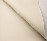 tukan-tex Kunstleder Möbel Textil Meterware Polster Stoff PU Soft (Beige)