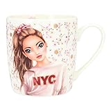 Depesche 10376 TOPModel - Becher City Flowers, Tasse aus Porzellan mit ca. 300 ml Fassungsvermögen, ideal für Kakao, Kaffee, Tee und andere Getränk