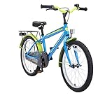 BIKESTAR Kinderfahrrad 20 Zoll für Jungen ab 6-7 Jahre | 20er Kinderrad Modern | Fahrrad für Kinder Blau & Grün | Risikofrei T