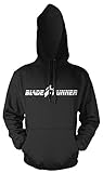 Uglyshirt87 Blade Runner Männer und Herren Kapuzenpullover | Spruch Film Comic Science Fiction Geschenk (XL, Schwarz)