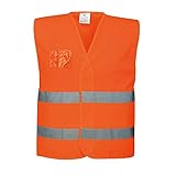 Portwest Sicherheitsweste aus Mesh-Gewebe, normale Passform, hohe Sichtbarkeit, Small/Medium, Orange, 1