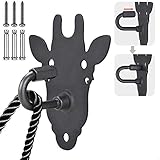 SELEWARE Wandhalterung für Workout, Ankerhalterung für Kampfseil, Widerstandsband, Suspensionsriemen, Heim-Gymnastik, Körpergewicht, Krafttraining, Yoga-Ausrüstung, Schraubverschluss-Desig