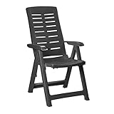 FineHome Gartenstuhl Klappstuhl Klappsessel 5-Fach Verstellbarer Positionsstuhl witterungsbeständig