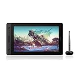 HUION Kamvas Pro 16 15,6-Zoll-IPS-Display Grafiktabletts mit voll laminiertem, blendfreiem Glasbildschirm, 6 anpassbaren Direktaufruftasten, 1 Touch-Leiste-Ideal für Home-Office & E-Learning