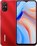 DOOGEE X96 Smartphone ohne Vertrag Android 11 Go 5400mAh Akku Quad Kamera Handy Günstig 4G Dual SIM, Octa-Core 2GB +32GB(256GB erweiterba) 6,52 Zoll HD, Fingerprint /Face-ID (Rot)