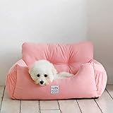 WANSHIOK Hundebett, wasserdichtes Pet Mat Pad und Schlafkissen für Kitty Cat und Small Puppy Dog, weiche und waschbar-rosa Tub