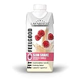 Layenberger Fit+Feelgood Slim Shake Himbeer-Vanille, Trinkfertige Mahlzeit zur Gewichtsabnahme und -kontrolle, ersetzt eine Mahlzeit bei nur 208 kcal, glutenfrei, laktosefrei, (8 x 330ml)