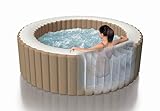 Intex Whirlpool Pure SPA Bubble Massage - Ø 196 cm x 71 cm, für 4 Personen, Fassungsvermögen 795 l, beige, 28426
