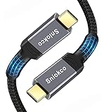 Thunderbolt 3 Kabel (40Gbps/1.2M), Sniokco USB-IF Zertifiziertes USB4 Kabel Kompatibel für Thunderbolt 4, Unterstützt 5K60Hz, 100W/20V/5A Aufladen,Kompatibel mit externer SSD,eGpu,USB-C Docking