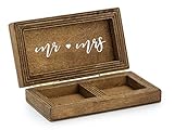 Ringkissen Hochzeit Vintage aus Holz/Ringhalter Ringschatulle Ringkistchen für Ehering