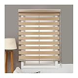 Lanrui rollgardine POM Pull Perlen Jalousien, Blackout Rollerraum Home Shades dunkler Jalousien Braun, Geeignet für Fenster, Schlafzimmer, Badezimmer, Küche rollokette (Color : A, Größe : 70X130cm)