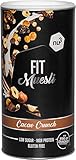 nu3 Fit Protein Müsli Cacao Crunch - 450 g Proteinmüsli aus herben Kakao, Mandeln, Guarana & Matcha als natürlicher Wachmacher - 36% Eiweiß mit nur 4% Zucker - Ideal für Sportler - vegan & g