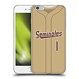 Head Case Designs Offiziell Offizielle Florida State University FSU Baseball-Gold Soft Gel Handyhülle Hülle kompatibel mit Apple iPhone 6 Plus/iPhone 6