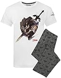 Die Legende von Zelda Pyjamas Mens Nintendo T-Shirt & Lounge Hosen Set XL