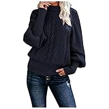 BOLANQ Damenmode Freizeithemd Pullover Pullover Tops Bluse Einfarbig Pullover Set Kopf Rundhals Warm Lang