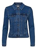 VERO MODA Damen Jeansjacke Hot SOYA leichte Übergangsjacke 10193085 medium Blue XS